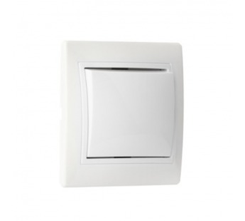 Выключатель 1-клавишный 10А белый "Венера" (SBE-01w-10-SW1-0)#2116291