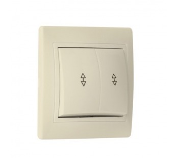 Выключатель проходной 2-клавишный 10А бежевый "Венера" (SBE-01i-10-SW22-0)#2116309