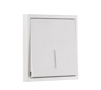 Выключатель 1-клавишный с индикатором 10А белый "Капелла" (SBE-09w-10-SW1-1)#2115830