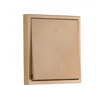 Выключатель проходной 1-клавишный 10А шампань "Капелла" (SBE-09c-10-SW12-0)#2116273