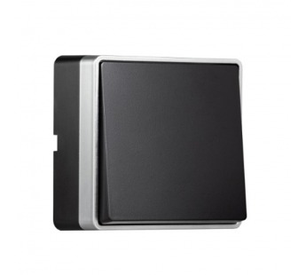 Выключатель 1-клавишный 10А черный "Сириус" (SBE-07b-10-SW1-0)#2114283