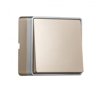 Выключатель 1-клавишный 10А шампань "Сириус" (SBE-07c-10-SW1-0)#2114284