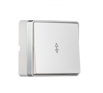 Выключатель проходной 1-клавишный 10А белый "Сириус" (SBE-07w-10-SW12-0)#2114986