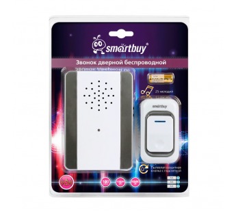 Звонок дверной беспроводной с цифр. код., IP44, подсветкой, рег-кой громкости звука (SBE-11-DP7-25)#2115004