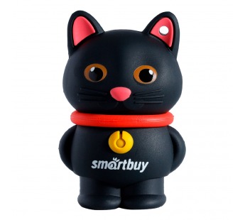 UFD 2.0 Smartbuy 064GB Wild series Котенок Черный (SB64GBCatK)#2112430