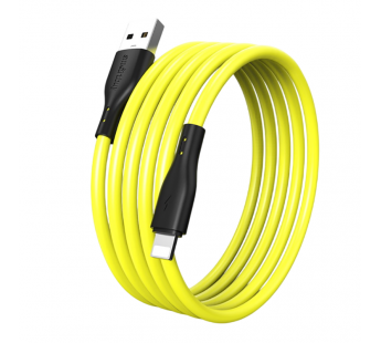 Кабель для зарядки и передачи данных S21 Lightning желтый, 2.4 А, сил., 1 м, Smartbuy (iK-512-S21by)#2111900