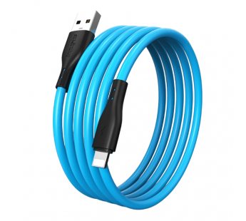 Кабель для зарядки и передачи данных S21 Lightning синий, 2.4 А, сил.,1 м, Smartbuy (iK-512-S21bb)#2111897