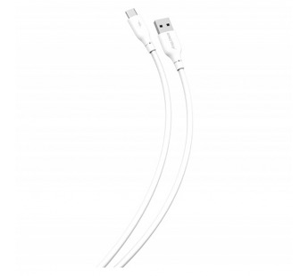 Кабель для зарядки и передачи данных S25 Type C белый, 3А,soarer,TPE, 1 м, Smartbuy (iK-3112-S25w)#2111891