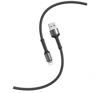 Кабель для зарядки и передачи данных S26 Lightning черный.,3 А,PD,нейл.,1м,Smartbuy(iK-512-S26b)#2111886