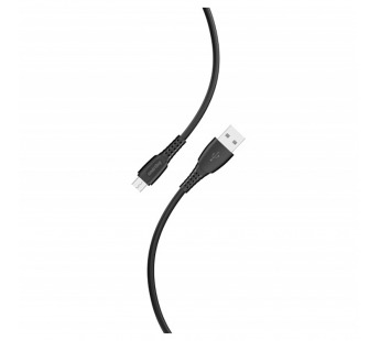 Кабель для зарядки и передачи данных S40 MicroUSB черный, 2.4 А, 1 м, Smartbuy (iK-12-S40b)#2112258