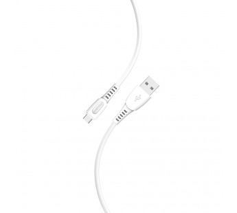Кабель для зарядки и передачи данных S40 Type C белый, 3 А, 1 м, Smartbuy (iK-3112-S40w)#2112332