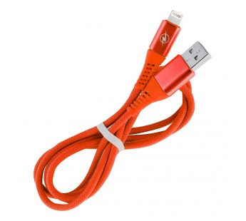 Дата-кабель Smartbuy 8pin кабель в резин. оплетке Gear, 1 м., <2А, св.зел. (iK-512RG lgreen)#2111964