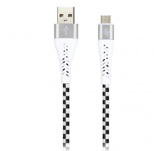 Дата-кабель Smartbuy MicroUSB CHESS серый, 2 А, 1 метр (iK-12CSS gray)/100#2111957