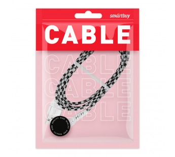 Дата-кабель Smartbuy MicroUSB CHESS серый, 2 А, 1 метр (iK-12CSS gray)/100#2111956