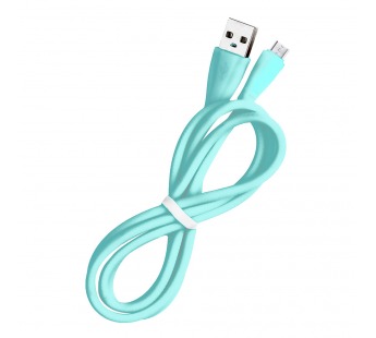 Дата-кабель Smartbuy MicroUSB кабель в резин. оплетке Gear, 1 м., <2А, cв.зел. (iK-12RG lgreen)#2111931