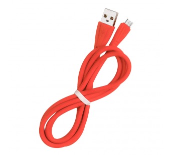 Дата-кабель Smartbuy MicroUSB кабель в резин. оплетке Gear, 1 м., <2А, красный (iK-12RG red)/100#2111928
