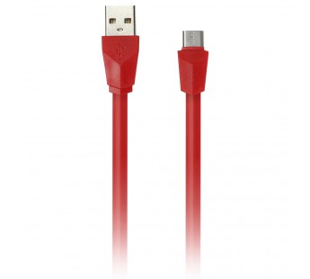 Дата-кабель Smartbuy USB - micro USB, плоский, длина 1 м, красный (iK-12r red)/100#2111969