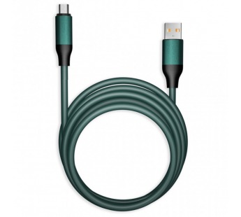 Кабель для зарядки и передачи данных, супертолстый BOLD MICRO USB мятный, 3А, TPE, 1 м, Smartbuy#2112341
