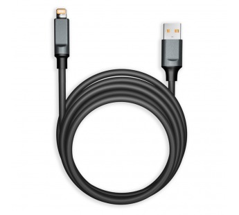 Кабель для зарядки и передачи, супертолстый BOLD LIGHTNING черный, 3А, TPE, 1 м, Smartbuy#2112372