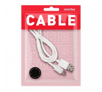 Дата-кабель Smartbuy USB 2.0 - USB TYPE C, белый, длина 1 м (iK-3112 white)#2112178