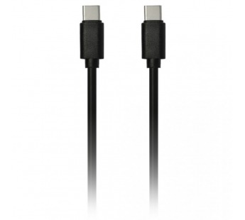 Дата-кабель Smartbuy USB 2.0 Type-C to Type-C, fast charging, черный, 1м (iK-3112fc black)/60#2112343