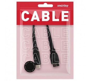 Кабель Smartbuy 761K USB 3.1 Micro B (M) - Type C (M), 5 Гб/с, 20 см, flat#2117831