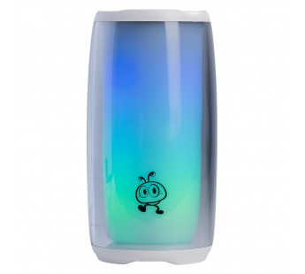 Портативная колонка SmartBuy GEM 2, 20Вт, Bluetooth, USB/MP3, ультра подсветка, белая (SBS-5810)#2120496