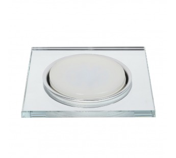 Светильник встраиваемый под лампу GX53 зеркальный/серебро прямой край (SBL-25SL-GX53)/30#2118682
