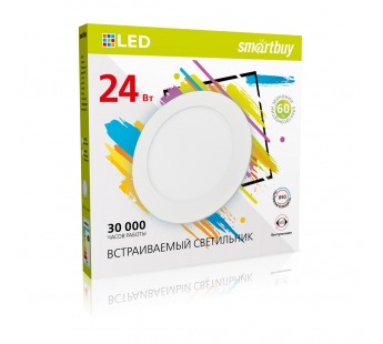 Встраиваемый (LED) светильник DL Smartbuy-24w/6500K/IP40 (SBL-DL-24-65K)/20#2118835