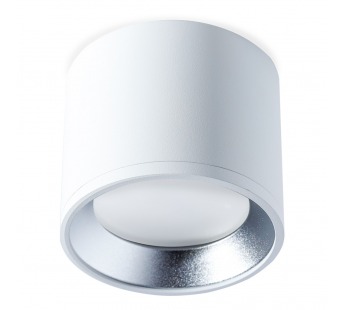 Светильник TS2005 96x80 мм накладной под лампу GX53, белый-серебро (SBL-TS2005-GX53-ws)#2118853