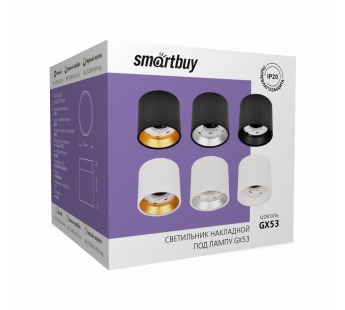 Светильник TS2005 96x80 мм накладной под лампу GX53, белый-серебро (SBL-TS2005-GX53-ws)#2118852