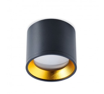 Светильник TS2005 96x80 мм накладной под лампу GX53, черный-золото (SBL-TS2005-GX53-bg)#2118780