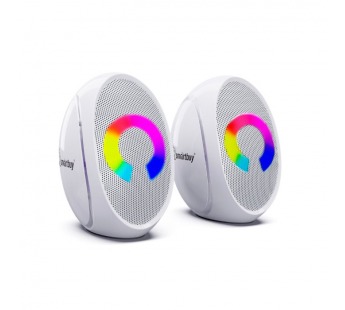 Акустическая система 2.0 SmartBuy DRIVE 2, мощность 6 Вт, LED, белая (SBA-6000)/40#2121822