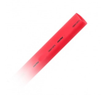 Термоусаживаемая трубка 10/5, красная, 10 шт по 1 метру (SBE-HST-10-r)#2112064