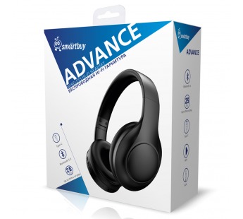 Беспроводная Bluetooth-гарнитура Smartbuy ADVANCE, MP3-плеер (MicroSD), складная, Type-C (SBH911)#2115402