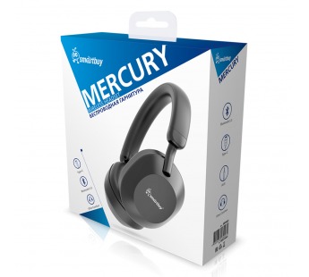Беспроводная Bluetooth-гарнитура Smartbuy MERCURY, черная, MP3 (SBH922)#2115413