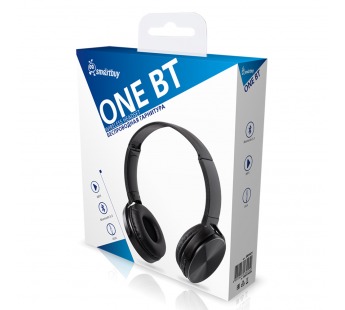 Беспроводная Bluetooth-гарнитура Smartbuy ONE BT, черная, MP3 (SBH921)#2115430