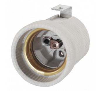 Патрон керамический E27 с держателем (SBE-LHC-ib-E27)/400#2112474