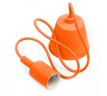 Подвес с патроном E27, 1 м, оранжевый (SBE-CLHE27s-o)#2112500