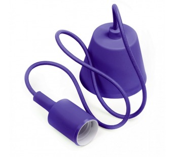 Подвес с патроном E27, 1 м, фиолетовый (SBE-CLHE27s-p)#2112502