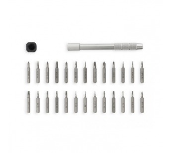 Отвертка с набором бит (насадок) 26 пред., мет.пенал, ст.S2, магнит. держ-ль бит SBT-SCBS-26P1met#2112091