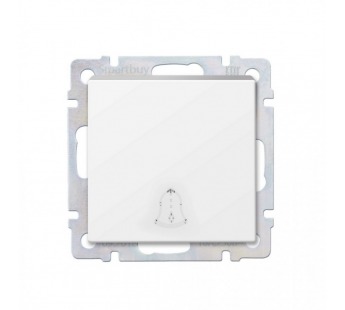 Кнопка звонка 10А белая "Нептун" (SBE-05w-10-B1-0)#2112416