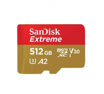 MicroSDXC  512GB  SanDisk Class 10 Extreme UHS-I U3 (190 Mb/s) без адаптера#2117206