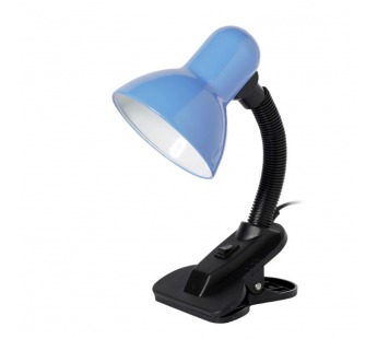 Настольный светильник Smartbuy Е27 с прищепкой  голубой (SBL-DeskL01-Blue)#2114067