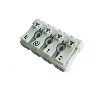 Клемма пружинная соединительная КСП4-L+N, 16A, с монтажными ножками (SBE-sc-4)#2114153