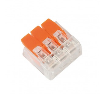 Компактная соединительная клемма 3-х проводная с рычажками (SBE-ccwcc-3)#2114155