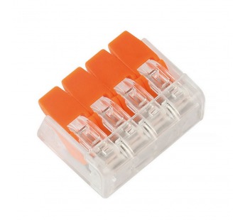 Компактная соединительная клемма 4-х проводная с рычажками (SBE-ccwcc-4)#2114156