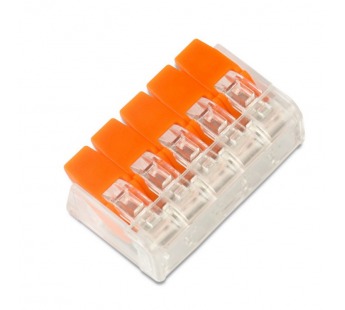 Компактная соединительная клемма 5-ти проводная с рычажками (SBE-ccwcc-5)#2114157