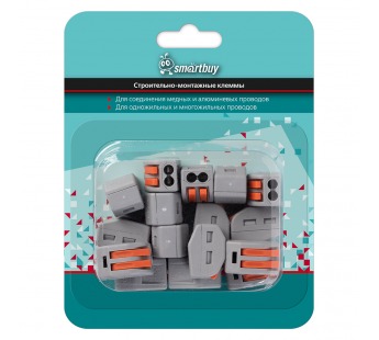 Строительно монтажные клеммы с рычагами 2-х контактные (упак 16 шт.) (SBE-cwcc-2-rp)#2112627