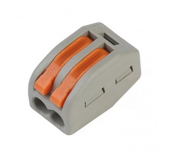 Строительно монтажные клеммы с рычагами 2-х контактные (упак 16 шт.) (SBE-cwcc-2-rp)#2113006